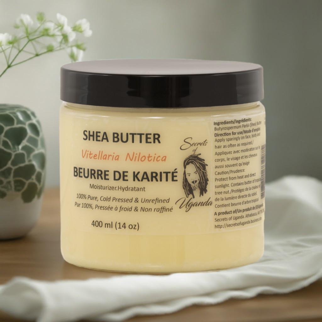 100% Pure Nilotica Shea Butter – Deep, Natural Hydration for Dry & Sensitive Skin, 13.5 oz or 400ml